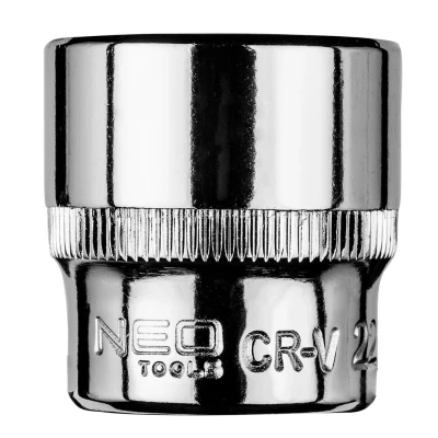 Imagen de NEO TOOLS 08 182 Piezas insertables de llave cubo 3/8 22 mm Acero cromo vanadio hexagonal