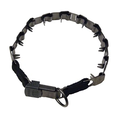 Imagen de HS Sprenger Collar adiestramiento Neck Tech con púas cierre lock acero inoxidable mate