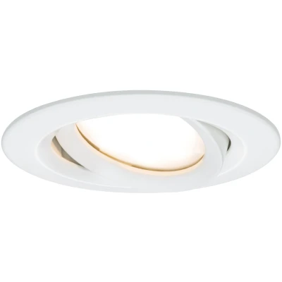 Imagen de Paulmann 93681 Luminaria empotrable LED Nova Plus, red., orientable, 1x6,8 W IP65 reg., foco empotrable, blanco mate, Spot, aluminio, lámpara 2700 K