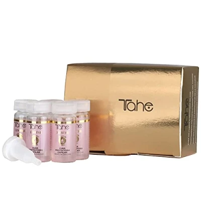 Imagen de Tahe Lumière Express Tratamiento capilar post color/Cura Protectora del Color Rica en Queratina Triónica y Aceite de Argán, 5 X 10 ml