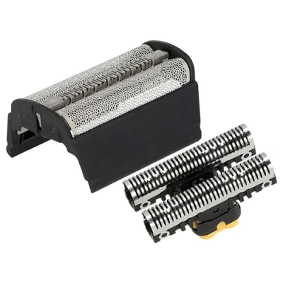 Imagen de vhbw Pieza de corte combi pack compatible con Braun Ultra Speed 6015, 6510, 6515, 6520, 6525 afeitadora eléctrica, lámina + bloque cuchillas, negro