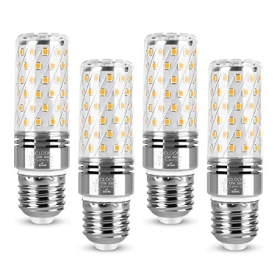 Imagen de Vicloon Maíz Bombilla LED E27, E27 Maiz 12W Equivalente a Halógena de 100W, Blanco Cálido 3000K, 1400LM, Haz Ángulo 360, Luz Calida, 230V, No Regulable, Paquete 4