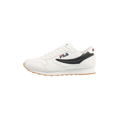 Imagen de Fila Orbit Unisex Zapatillas, Hombre, Talla: 45, White/dress blue Piel de imitación alta calidad