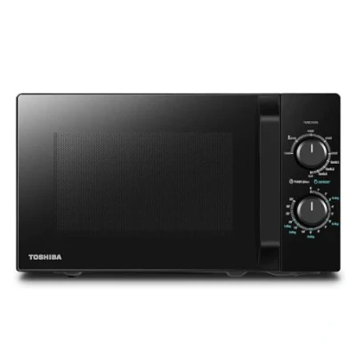 Imagen de Toshiba Horno de microondas (20 L, MW2 MG20P(BK), 800 W/1000 W, parrilla crujiente y función cocción combinada, 9 niveles potencia, bombilla LED, fácil descongelación, negro