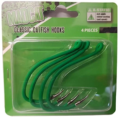 Imagen de Madcat A Static Classic Catfish Hooks 4 ganchos para pared, tamaño: 8/0