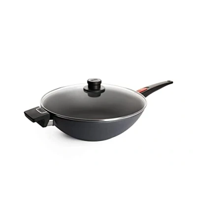 Imagen de Woll 11034dpil dpil Diamond Lite Fundido Sartén de inducción con Tapa Cristal Caja y Mango extraíble, diámetro 34 cm, 11 cm Alto