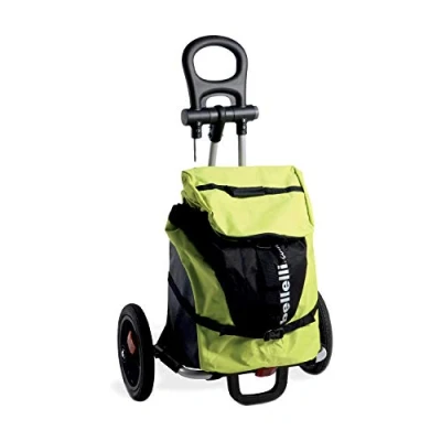 Imagen de B Tourist Carrito para Bicicletas Carga útil 25 kg con Bolsa Verde limón