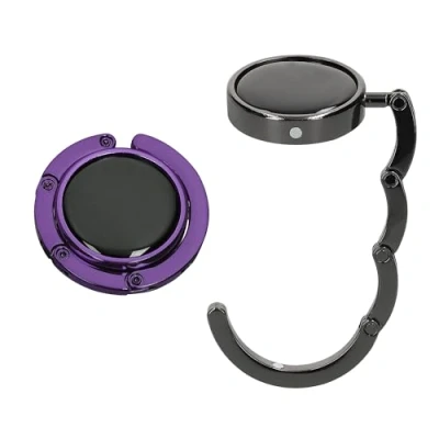 Imagen de kwmobile Ganchos de Bolso para Mesa 2X Colgador portátil con Gancho Abrigos Bolsos Paraguas MAX. 3 kg