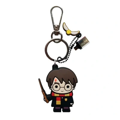 Imagen de WONDEE Harry Potter Regalos [2 en 1 Llavero + Pendrive Original] Memoria USB con Adaptador USBC de 32 GB Llaveros/Pendrive Originales para Regalar, Merchandising