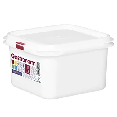Imagen de COM FORT HOUSE Tartera cuadrada para comida reutilizable con tapa, apto microondas, lavavajillas y congelador. Medidas: 176x162x100 1,9L, Pakc de 6 unidades