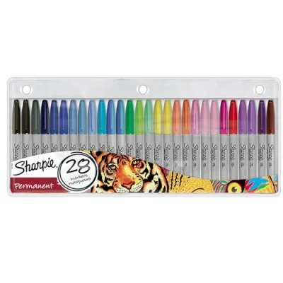 Imagen de SHARPIE 2061129 Rotuladores permanentes, Punta fina, Colores de edición limitada, 1 Unidad (Paquete 28)