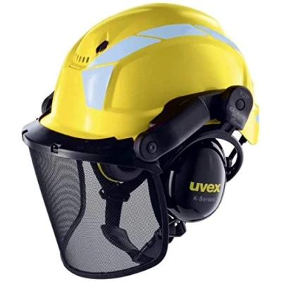 Imagen de Uvex Pheos Forestry Casco Forestal con protección auditiva y Facial SNR: 30 dB Color: Amarillo