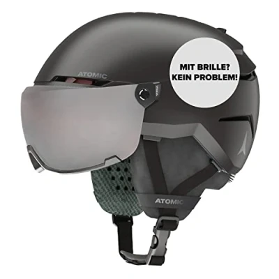 Imagen de ATOMIC SAVOR VISOR JR Casco, Juventud Unisex, Black (Negro), 51/55 cm