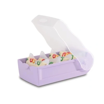 Imagen de HAN Croco 997 887 caja para tarjetas de aprendizaje con 5 compartimentos, DIN A7, 900 tarjetas, incluye placas apoyo + 100 aprendizaje, 887, color