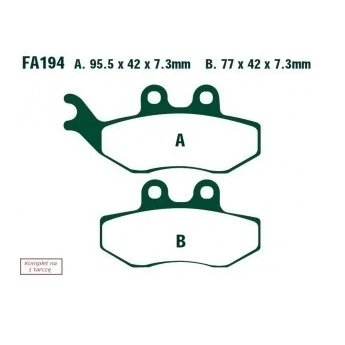 Imagen de EBC Brakes FA194 Juego de pastillas freno