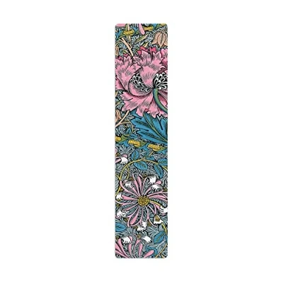 Imagen de Morris Pink Honeysuckle (William Morris) Pack of 1 Bookmark: Bookmark, double sided, textured, rounded edges