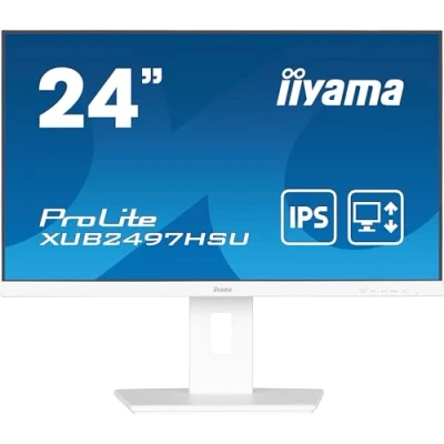 Imagen de iiyama XUB2497HSU W2 Bisel Delgado IPS de 24 Pulgadas, 100 Hz, 1 ms (MPRT), 1920 x 1080, HDMI/DP, 2 USB, Soporte Ajustable en Altura, TCO09 y TUV GS