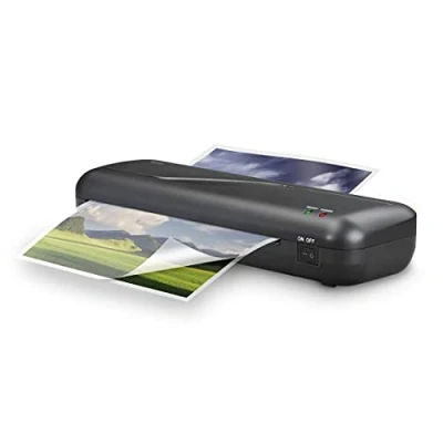 Imagen de Hama Plastifier Laminadora y láminas de plastificación (A4, A5, A6, tarjetas visita, como juego plastificadora, incluye lámina para laminación en frío caliente accesorios,