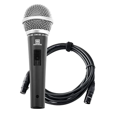Imagen de Pronomic DM 58 micrófono vocal con interruptor set incl. 5m XLR cable