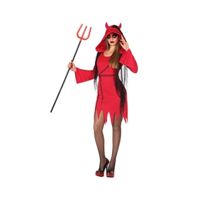 Imagen de Atosa disfraz demonia mujer adulto rojo M