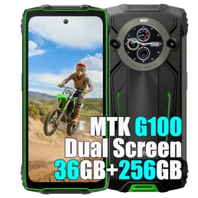 Imagen de Blackview BV8200 Teléfono Movil Resistente 2025, 36GB+256GB/2TB MTK G100 IP68 Smartphone, 6.5&quot; FHD+ Doble Pantalla, Linterna 170LM, 8800mAh, 50MP, Android 14 Telefono Antigolpes,NFC,GPS,Verde