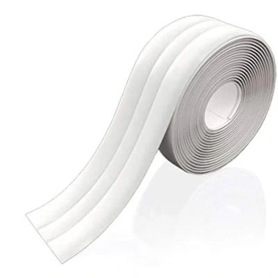Imagen de Cinta adhesiva antimoho, resistente al agua, autoadhesiva, que evita la humedad y el moho, para cocina, ducha, suelo, pared (1 rollo de 3,2 m, blanco)