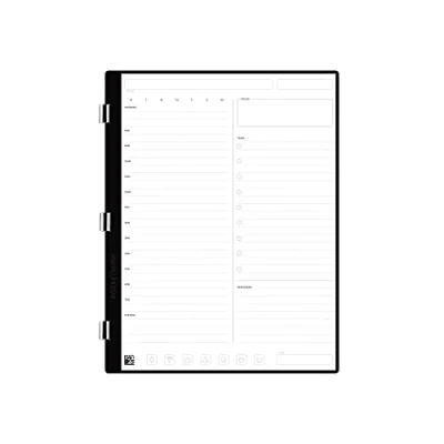 Imagen de Rocketbook Paquete de páginas para tareas diarias/tareas diarias, escaneables listas y agendas Escribir, escanear, borrar, reutilizar 20 hojas tamaño carta: 7.8 x 10.5