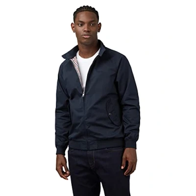 Imagen de Ben Sherman Signature Harrington Chaqueta, Azul (Dark Navy 25), XX Large para Hombre