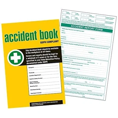 Imagen de GDPR Compliant Business/Workplace HSE Accident Cuaderno de informes (A4)