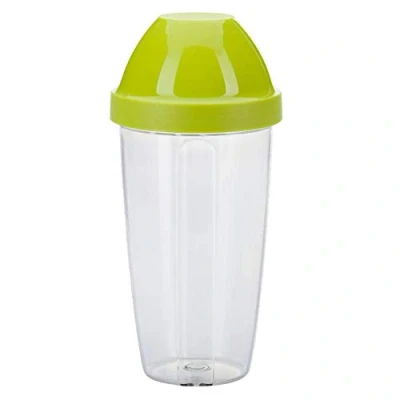 Imagen de Westmark Recipiente/Shaker con disco mezclador extraíble, Capacidad: 0,5 l, Altura: 18,7 cm, Plástico, Sin BPA, Maxi, Color: transparente/verde, 3090227A