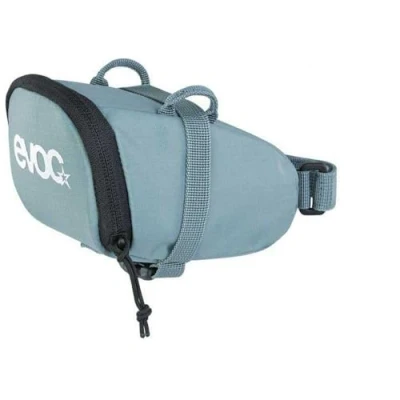 Imagen de EVOC Bolsa para el SILLÍN Bicicleta Cuadro (0,5l de Capacidad, Extremadamente Ligera, Montaje rápido con Hebillas, Logotipo Reflectante, Talla M), Gris Acero