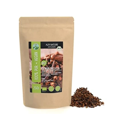 Imagen de clavo entero ecológico (250g), Clavos de olor, entero, procedente cultivo ecológico, testado en laboratorio, 100% puro y natural