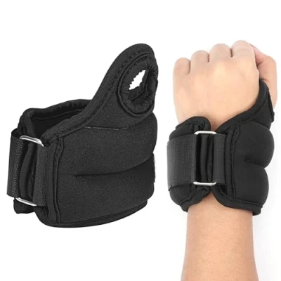 Imagen de Belle Vous Pack 2x Muñequera con Peso Deportiva Pesas 0,5 kg para Tobillos y Muñecas Tobilleras Muñequeras Hombre Mujer Entrenamiento Fortalecimiento Muscular