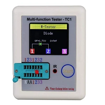 Imagen de Fasizi transistor de retroiluminación TFT multifuncional 1.8 pulgadas con pantalla colorida LCR TC1 para diodo triodo, condensador, resistor, LW21