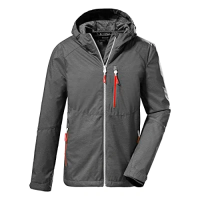 Imagen de killtec Boy&#039;s Chaqueta softshell/chaqueta outdoor con capucha KOS 61 BYS SFTSHLL JCKT, anthracite, 152, 37839 000