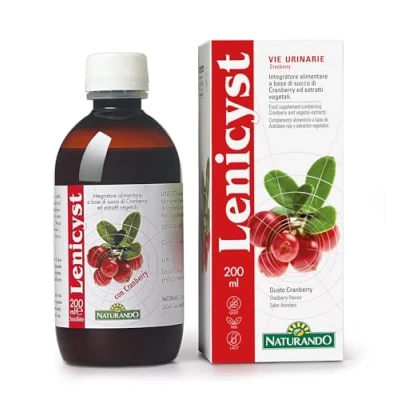 Imagen de Naturando Lenicyst Complemento alimenticio para la Funcionalidad de Vías Urinarias con Arándano, Gayuba, Semilla Pomelo, Vara Oro 200 ml