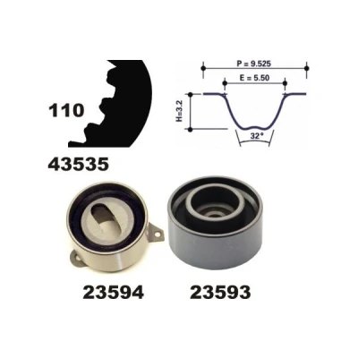 Imagen de MAPCO 23535 Kit de correa distribución 110 MAZDA: 626 III Hatchback