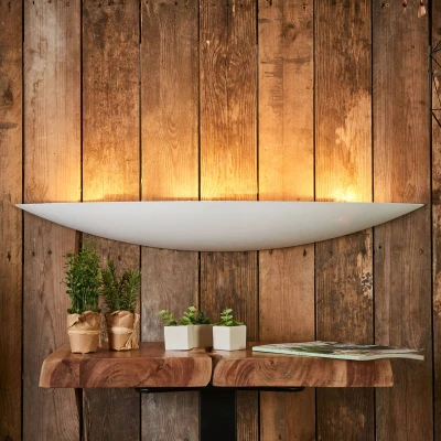 Imagen de Aplique &#039;Tommi&#039; (Moderno) en Blanco hecho de Cerámica, Arcilla, Yeso e.o. para Salón &amp; Comedor (4 llamas, E14) Lindby reflector pared, lámpara pared