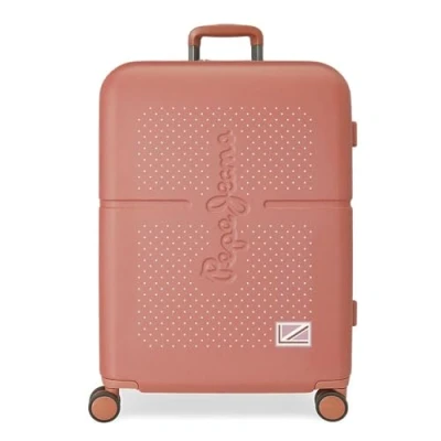 Imagen de Pepe Jeans Laila Maleta mediana Rojo 48x70x28 cms Rígida ABS Cierre TSA integrado 79L 3,22 kgs 4 Ruedas dobles Extensible