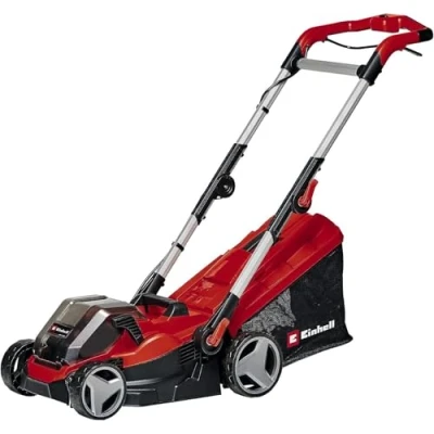 Imagen de Einhell Cortacésped a batería GE cm 36/34 1 Li Solo Power X Change (36 V, 33,5 ancho de corte, hasta 200 m², 30L bolsa recolectora, 25 65 mm altura sin batería)