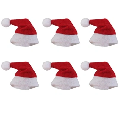 Imagen de Mini Sombreros De Santa Claus Navidad Decoraciš®n Vacaciones Piruleta