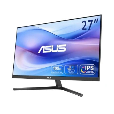 Imagen de ASUS VU279CFE B Eye Care Monitor Gaming, 27&#039;, FHD, IPS, 100 Hz, Adaptive Sync, Puerto USB Type C, 15 vatios Power Delivery, DisplayWidget Center, EyeCare Plus
