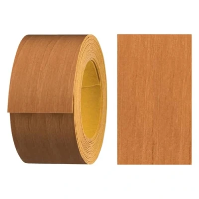 Imagen de Melaminkanten Band selbstklebend 40mm x 5m I Sicherer Halt ohne Bügeln durch Acrylkleber Kantenumleimer, Furnier für Regalbretter/Holzplatten (Erle)