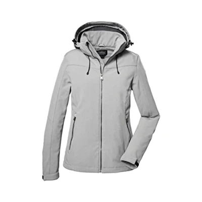 Imagen de killtec Dama Chaqueta softshell para mujer con cálido forro polar interior Damen Softshelljacke, hellgrau, 41113 000