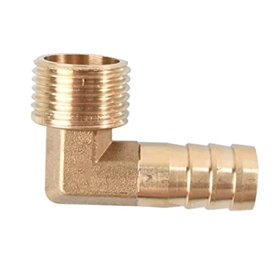Imagen de HATOOLHA® Codo de latón, Adaptador manguera Grifo 90 grados, rosca macho BSP NPT x 19 mm