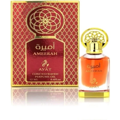 Imagen de Ayat Perfumes Aceite de Perfume 12ml Extracto sin Alcohol, Eau Parfum Calidad Almizcle, Unisex, Oriental, Árabe, Oud, Natural, Ámbar dubai (Ammeerah 12 ml)