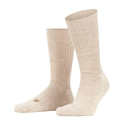 Imagen de FALKE Walkie Ergo U SO lana unicolor 1 par, Calcetines Unisex adulto, Beis (Sand Melange 4490), 39 41