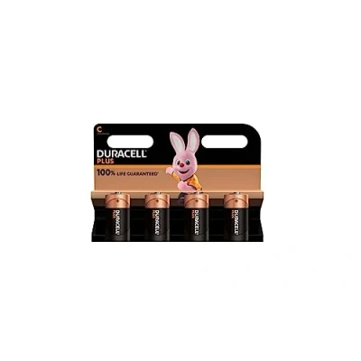 Imagen de 4 pilas Duracell C+ (1 blíster de pilas), (LR14/MN1400/media linterna/Baby 1,5 V)