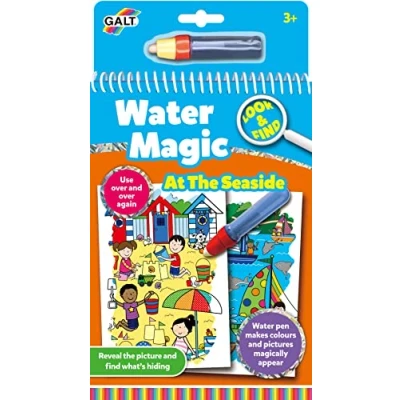 Imagen de Galt Toys, Water Magic Look and Find At The Seaside, Colouring Books for Children, Ages 3 Years Plus