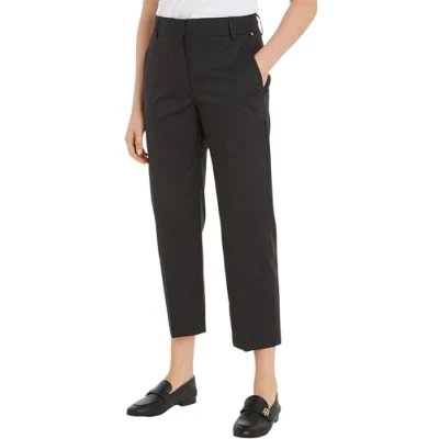 Imagen de Tommy Hilfiger SLIM Straight Pantalones, Mujer, Talla: 42, Black